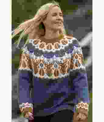 Hjorte genser lys jeansblå - Viking 2336-8D