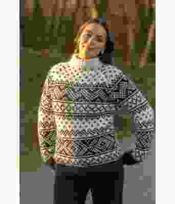 Setesdal genser, gyro Hvit - Viking 2402-1A