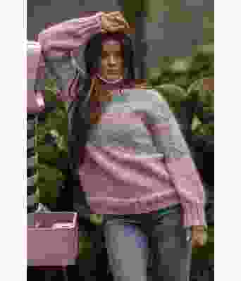 Sno genser og lue, rosa blå - Viking 2409-1C