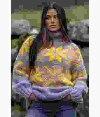 Sno genser, lilla - Viking 2409-1D