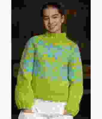 Snoi genser, lime - Viking 2410-1E