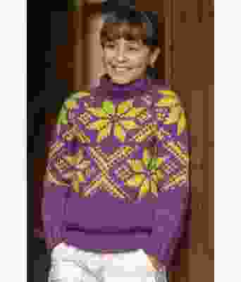 Sno genser, lilla - Viking 2410-4B