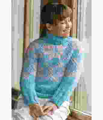 Sno genser, aqua - Viking 2410-4D