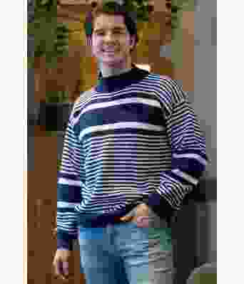 Terje genser med striper - Viking 2414-5-426400