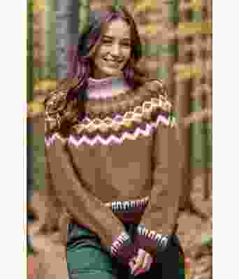 Brun Grethe genser - Viking 2415-10-309