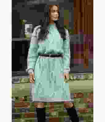 Tina kjole i lys turkis - Mie Mack Cappelen by Viking 2415-12-331