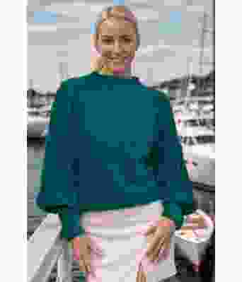 Turkis Juliegenser - Mie Mack Cappelen by Viking 2415-5-329