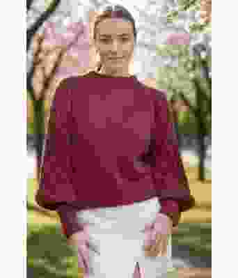 Burgunder Juliegenser - Mie Mack Cappelen by Viking 2415-5-354