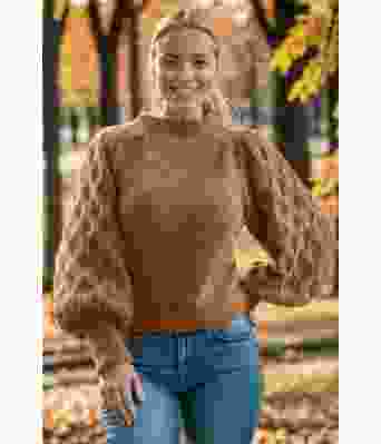 Kobberbrun Juliegenser - Mie Mack Cappelen by Viking 2415-5-357