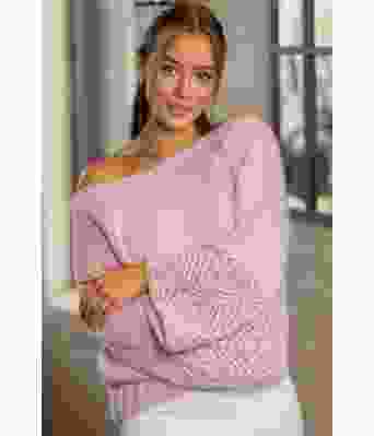 Lyserosa Cecilie genser - Mie Mack Cappelen by Viking 2415-8-364