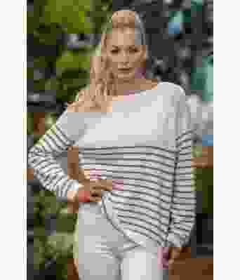 Cassia genser med tynne striper - Viking 2418-3