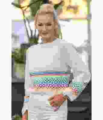 Georgi genser med fargerikt mønster - Viking 2418-5