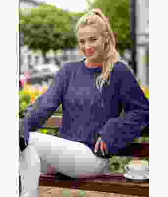 Eukalyptus genseren i mørkeblå - Viking 2418-6-427