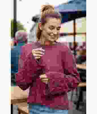 Eukalyptus genser i lys-burgunder - Viking 2418-6-462