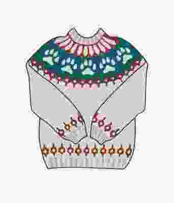 Villmarksgenseren / The wilderness sweater garnpakke i Hobbygarn - J