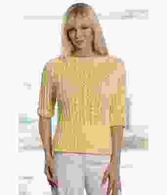 Zala strikket topp med halvlange ermer Kathrine Sørland - Viking 2119-07B