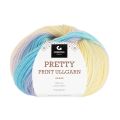Gjestal garn - Pretty print ullgarn 508 Pastellfarget